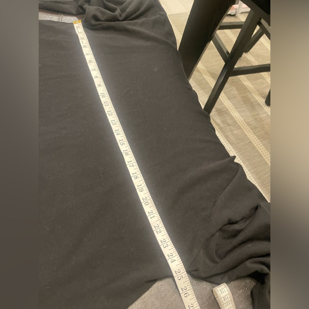 Bryn Walker Hoodie XL Black Bamboo Organic Cotton Blend Oversized Lagenlook Soft - Picture 6 of 7